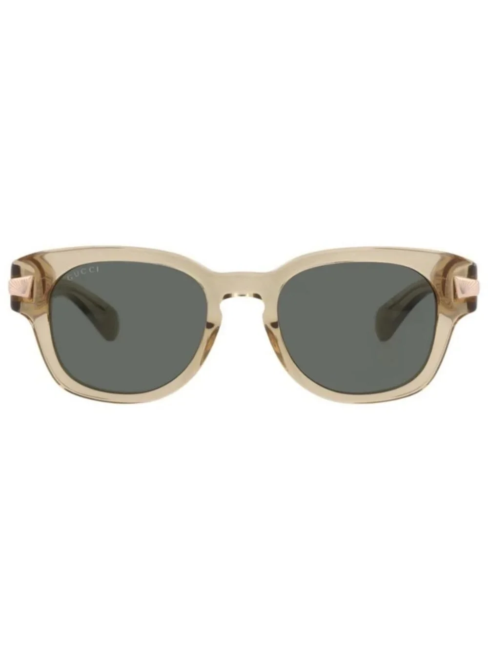 New Gucci Mens Round/Oval Brown Brown Grey Fashion Designer Sunglasses